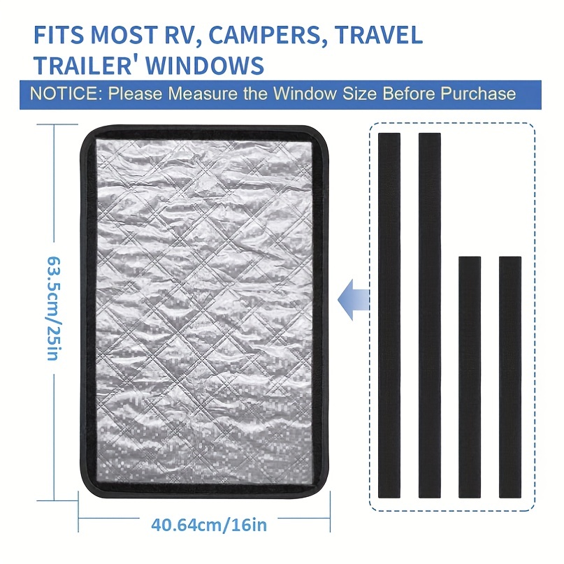 RV Door Window Shade Camper Privacy Screen Blackout Cover Travel Trailer  Outdoor