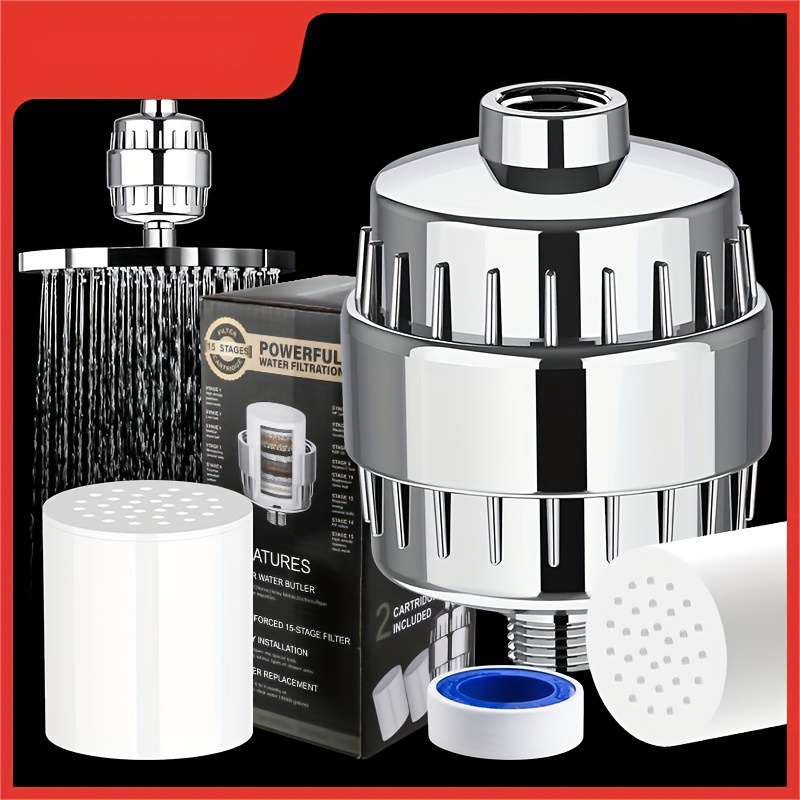 15-layer Water Purifier Small Household Water Heater Prefilter Rain Shower  Filter Kitchen Sink Accessories Temu