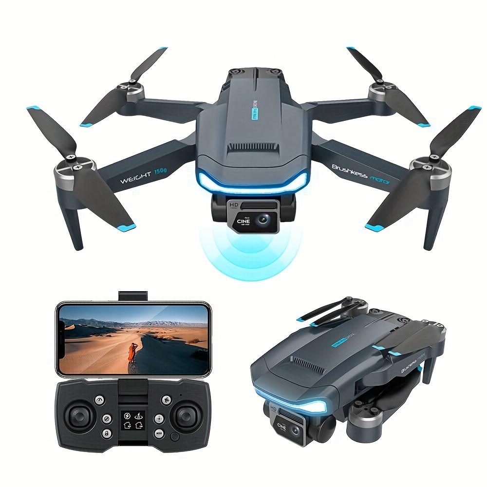 Drone Avec Caméra 4K HD Pliable Quadcopter Fonction D'évitement D'obstacles  30 Minutes 2Batteries Double Caméra Zoom 50X 360°Flip Mode Sans Tête  Helicoptère Télécommandé À Enfants Adultes (Le noir) : : Jeux et