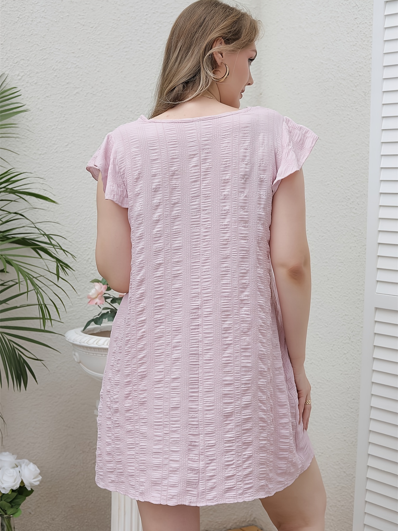 Womens Plus Size Blush Pink Jaquard Lace Gown 2XL Maxi Dress