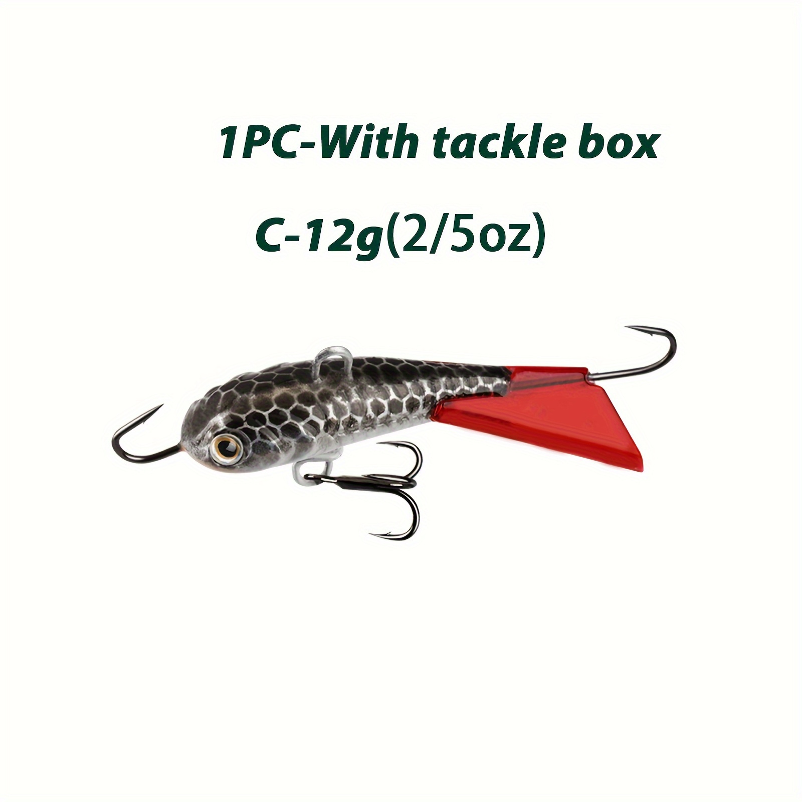 * 1pc Ice Fishing Jig, Ice Fishing Lure, Fishing Tackle For Panfish Crappie