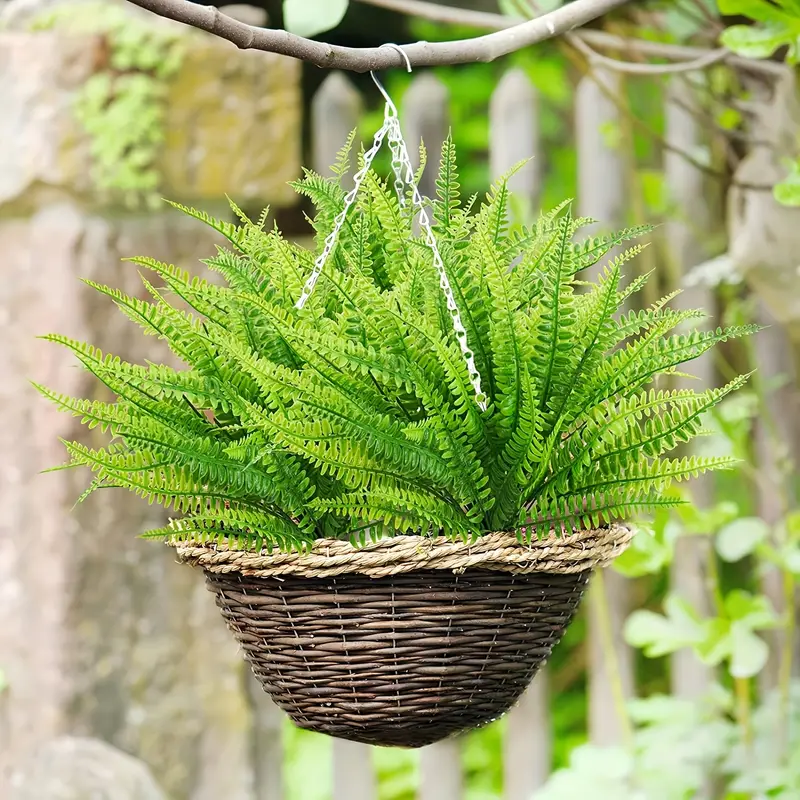 Artificial Ferns For Outdoors Fake Boston Fern Plants - Temu