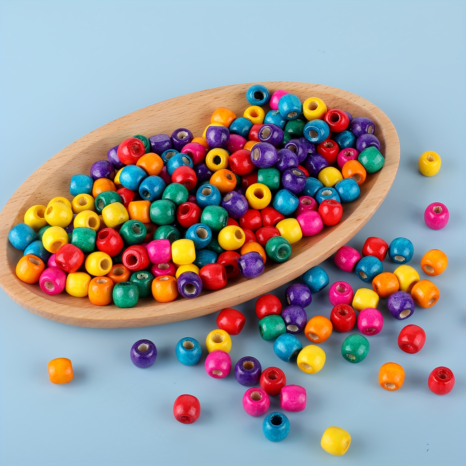 Wooden Colored Beads