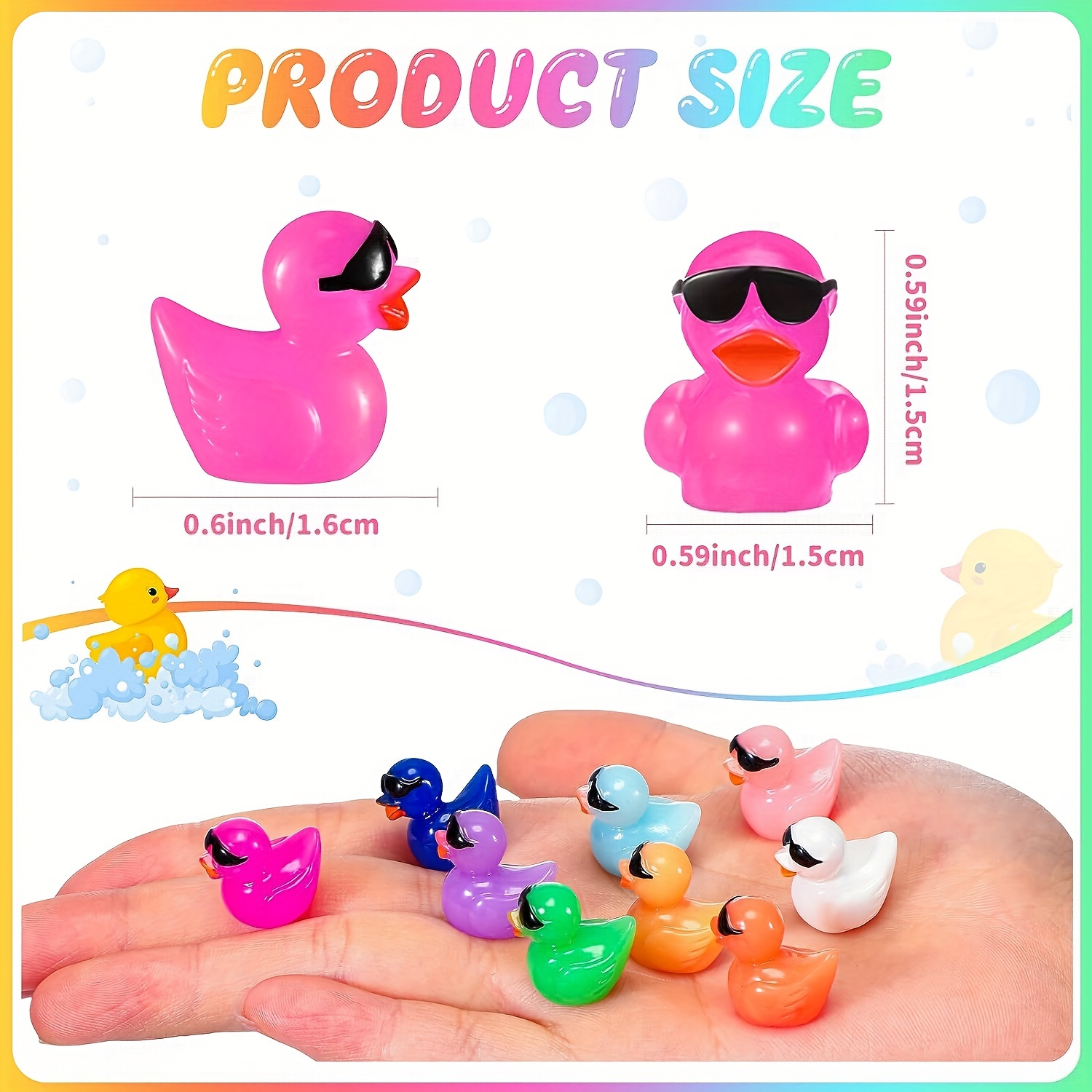 Tiny Ducks Little Duck Figures Mini Resin Ducks Plastic - Temu