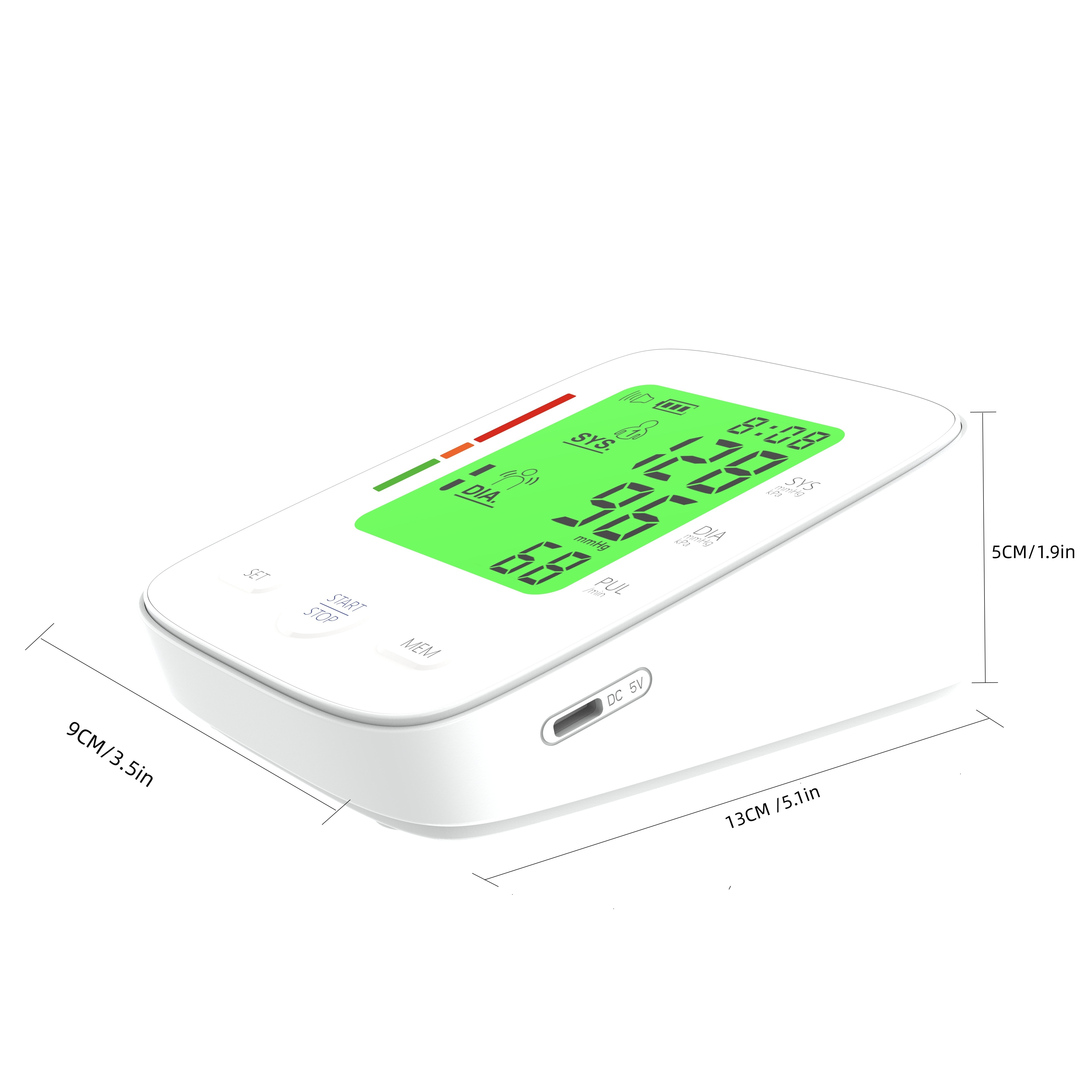  Tensiómetro Digital de brazo Maquina medidor de presión arterial  automático FDA : Salud y Hogar