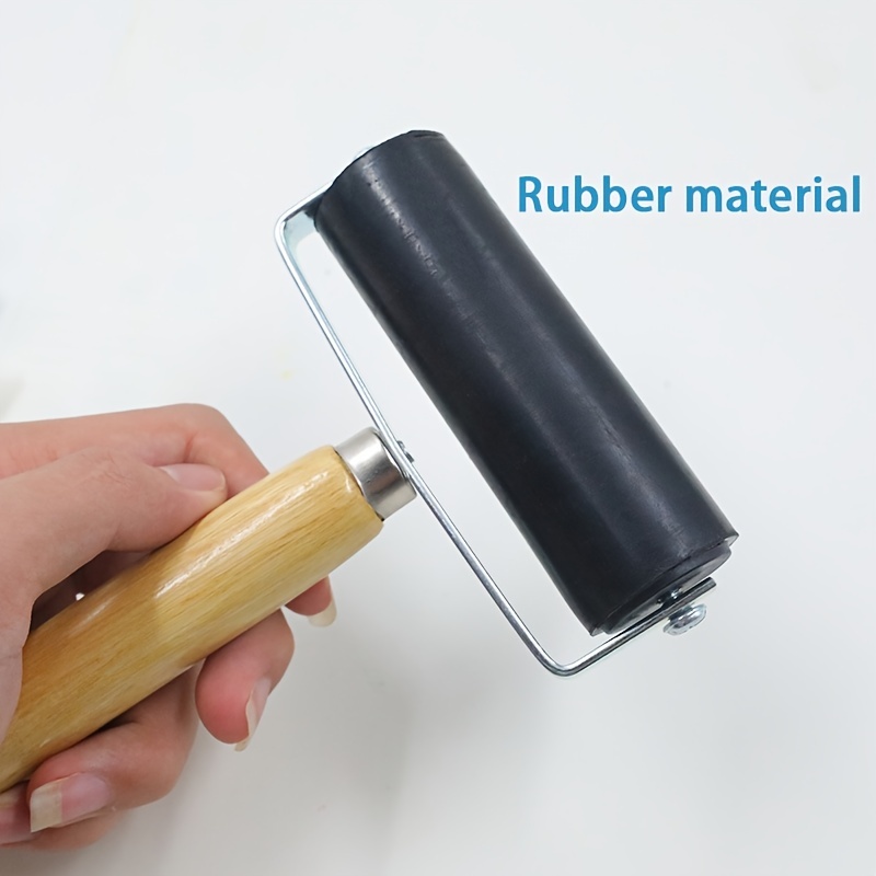 4-Inch Rubber Brayer Roller For Printmaking, Great For Gluing Application  (Original Version)