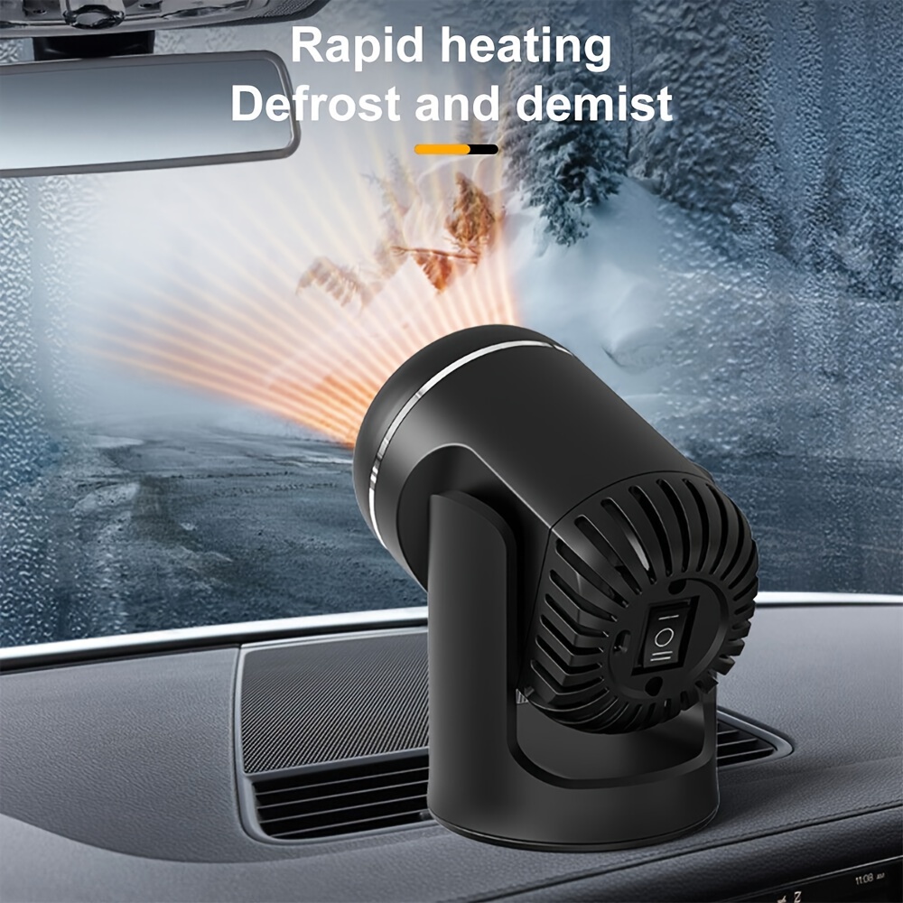 Mini Electric Heater 12v Car Heater Defroster Car, 12V/150W Fast Heating  Cooling Fast Defrost Defogger Car Thermal Drying