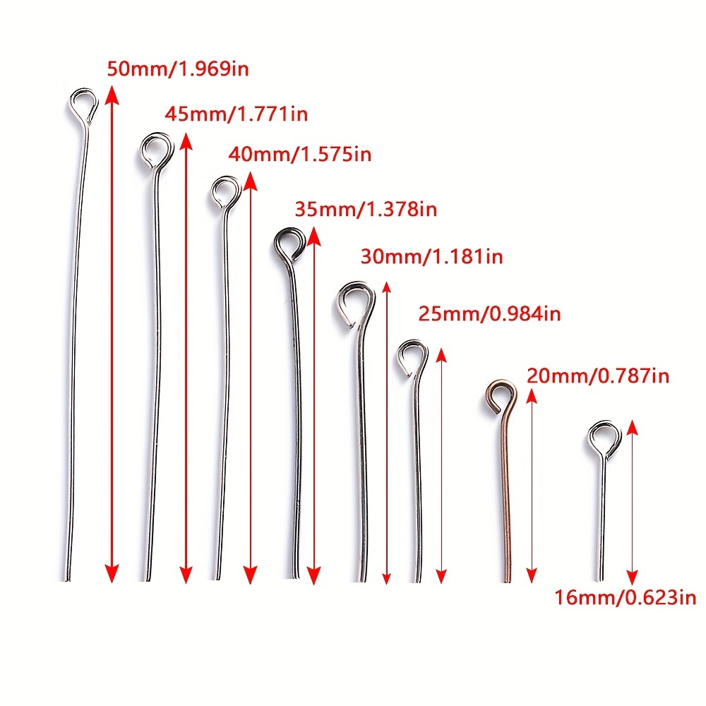 About Stainless Steel Eye Pins 9 Needles Eye Head Pins - Temu