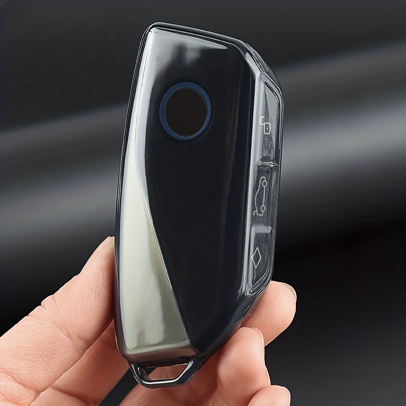 kwmobile 3X Schutzfolie kompatibel mit BMW Display Key Autoschlüssel -  Transparente TPU Auto Schlüssel Displayschutzfolie - Fahrzeugschlüssel Folie