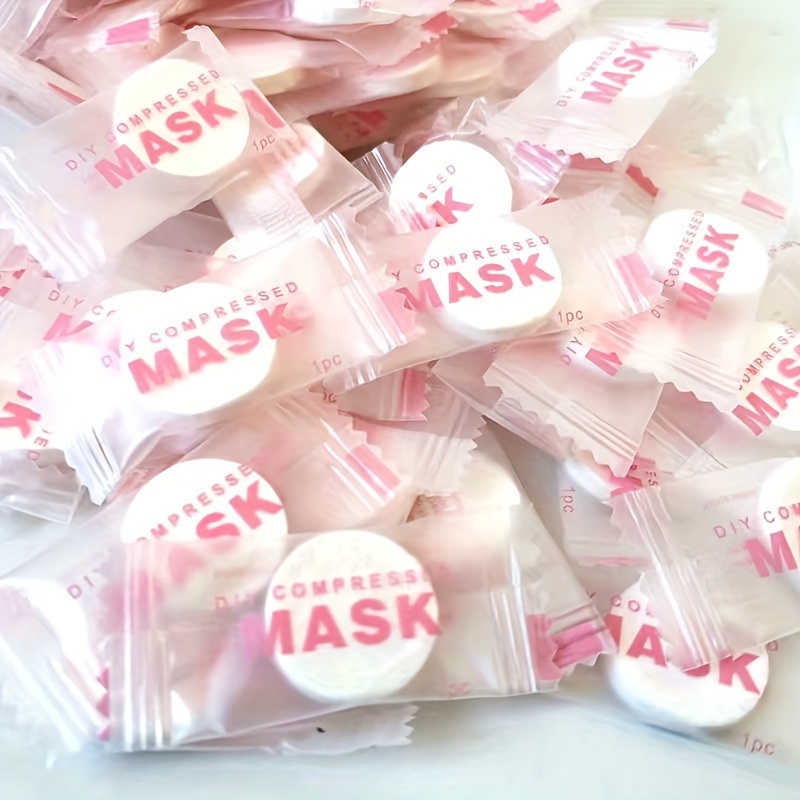30pcs Compressed Silk Facial Mask Sheets Quick Absorbent Disposable ...