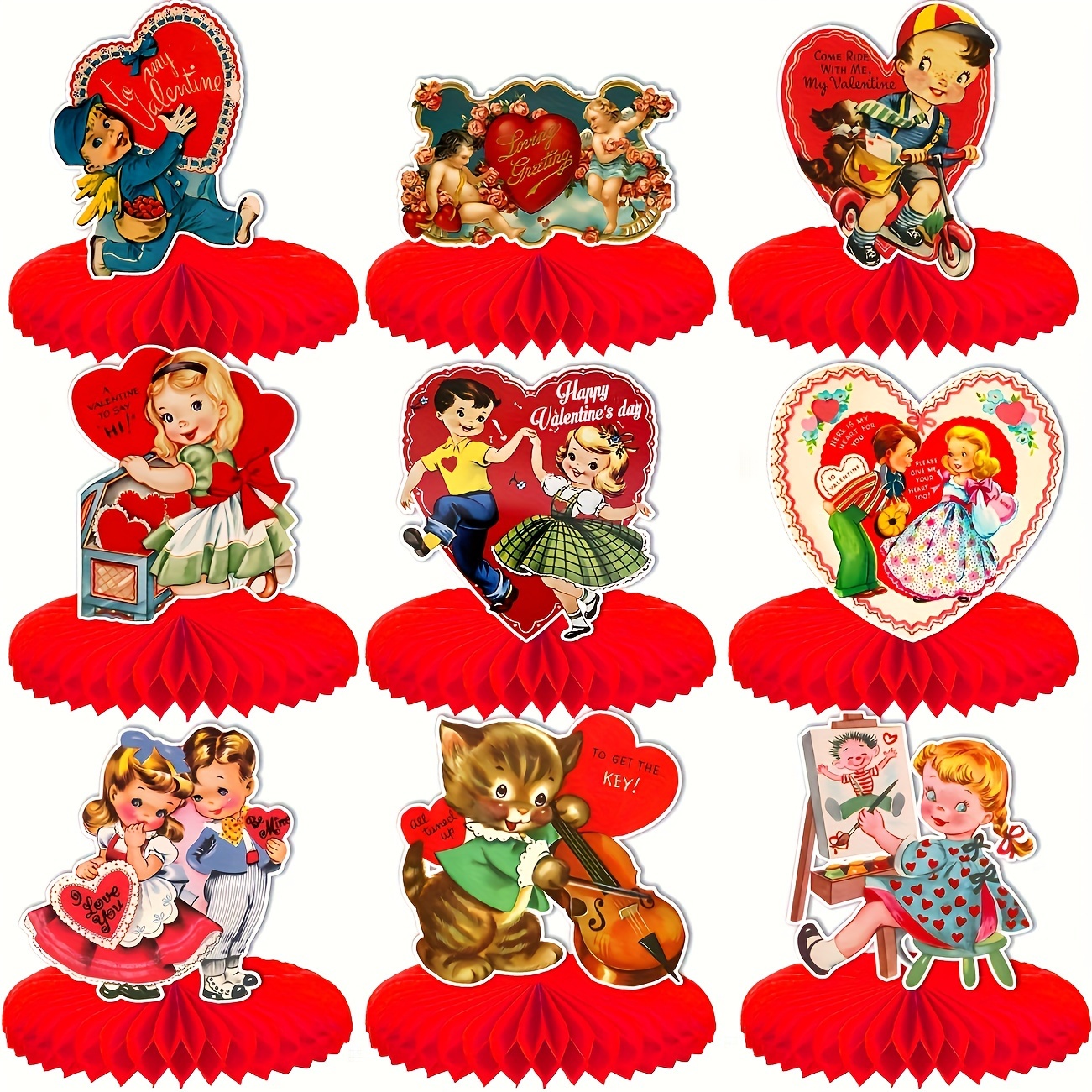 Vintage Valentine Stickers - Temu