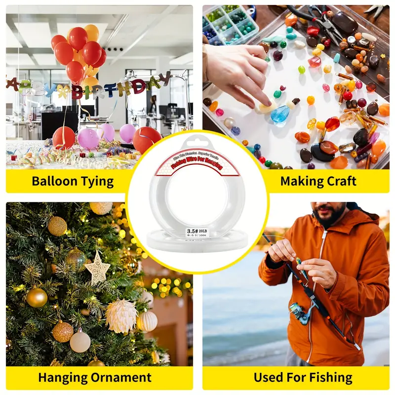Clear Fishing Wire Monofilament Line Fishing Line Clear - Temu Norway
