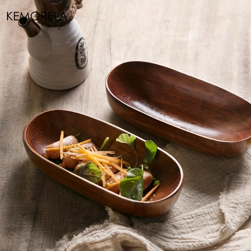 

Handcrafted Japanese Dried Fruit Dish - Natural Wood Tableware For Healthy Snacking