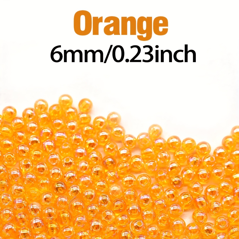 100pcs High Quality 3mm-12mm Plastic Fishing Beads Space Stopper