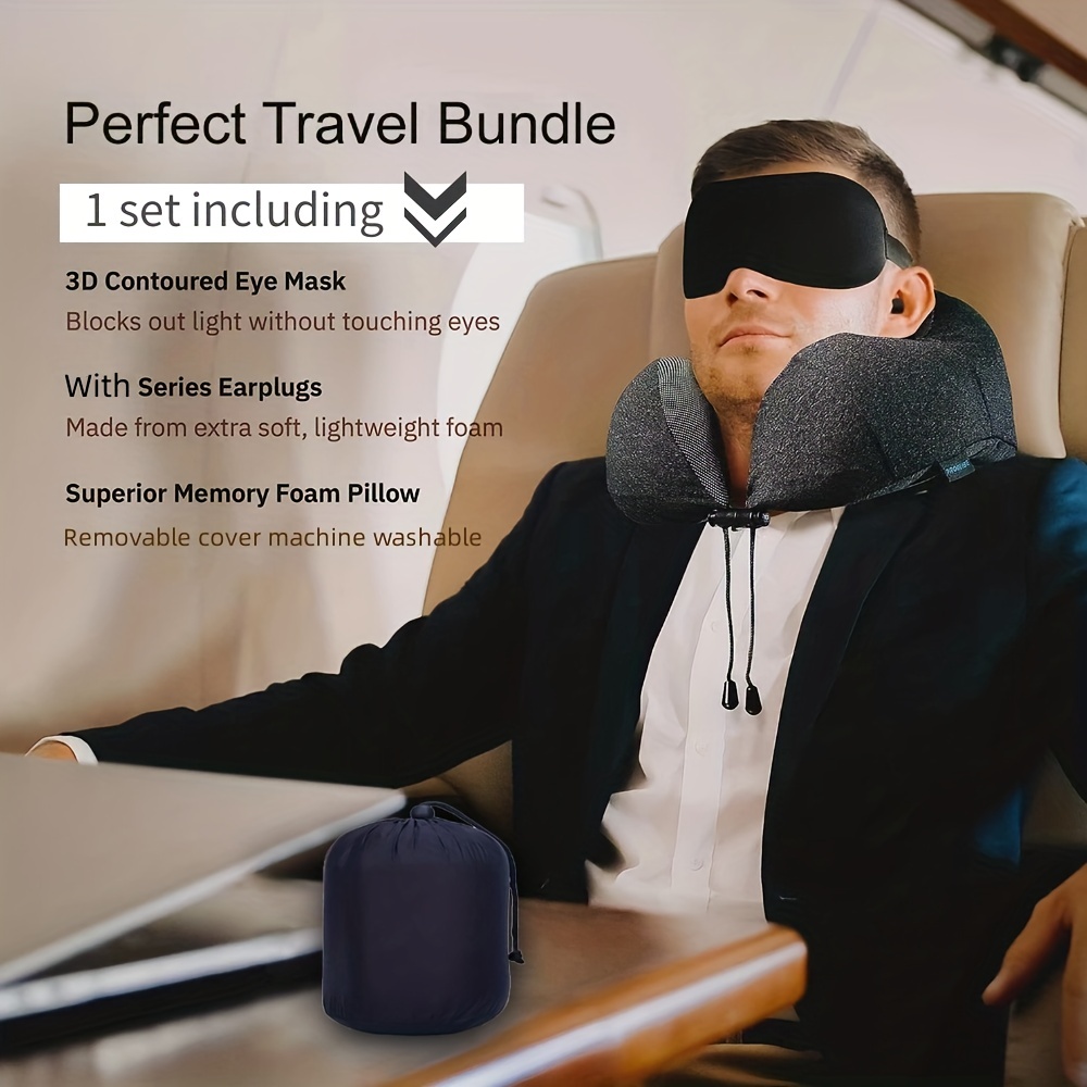 Comfortable Breathable U shaped Neck Pillow Travel Sleep - Temu