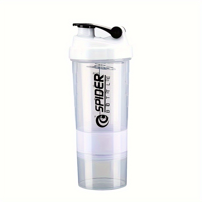 3 Layer Shaker Bottle Protein Powder Milkshake Cup Sports Fitness