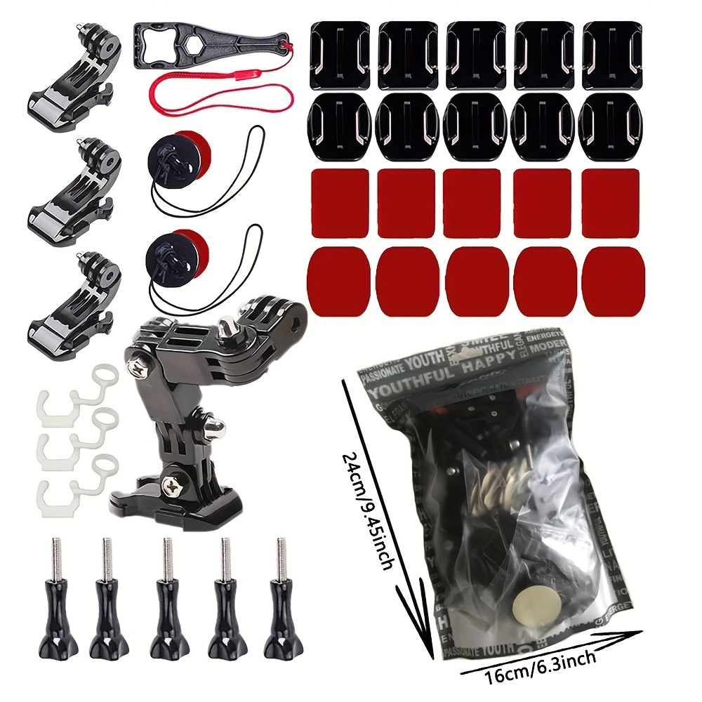 Kit De Montaje Para Camara Para Casco De Moto Motorcycle Helmet Chin Mount  Kit