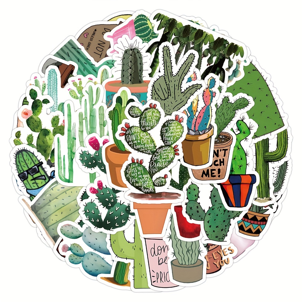 Green Aesthetic Stickers, Plant Stickers