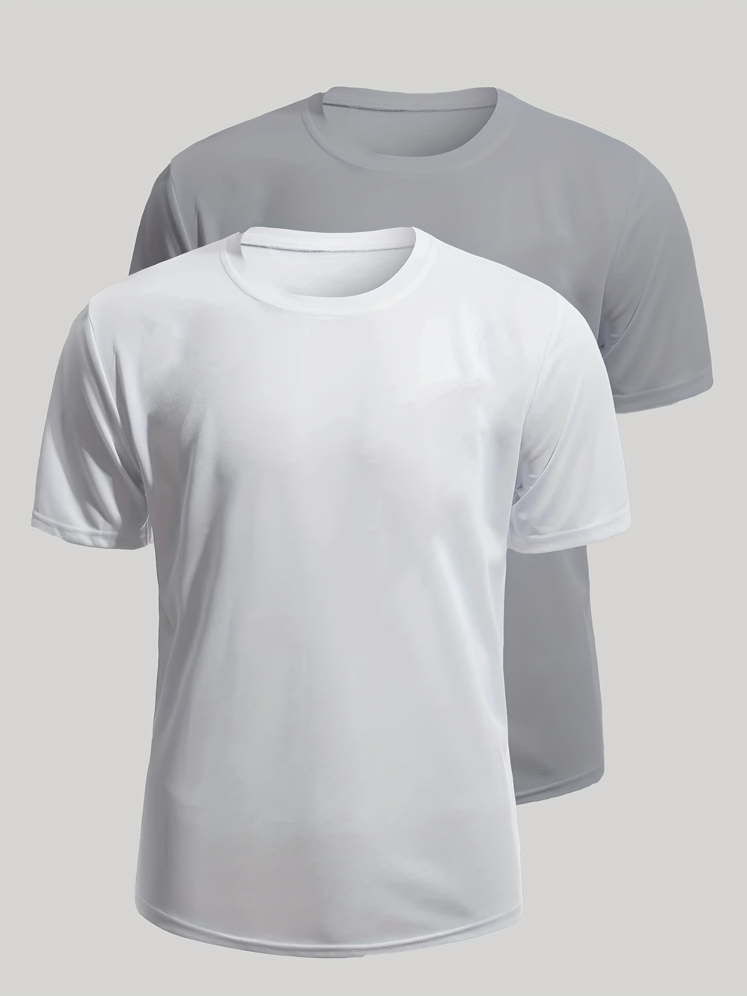 Plus Size Men's Sports Casual Fitness Running T shirts Quick