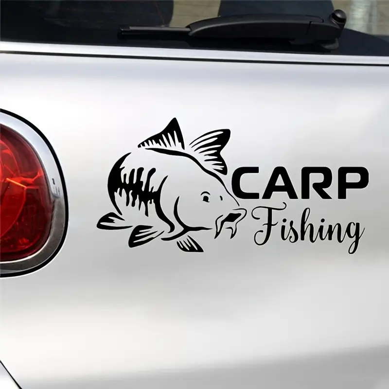 Vinyl Decal Carp Fishing Car Sticker Reflective Waterproof - Temu