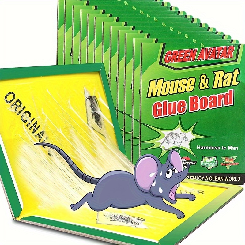 1 Pack/4pcs 4.92in*3.03in Large Mouse Glue Trap, Snake Mouse Trap