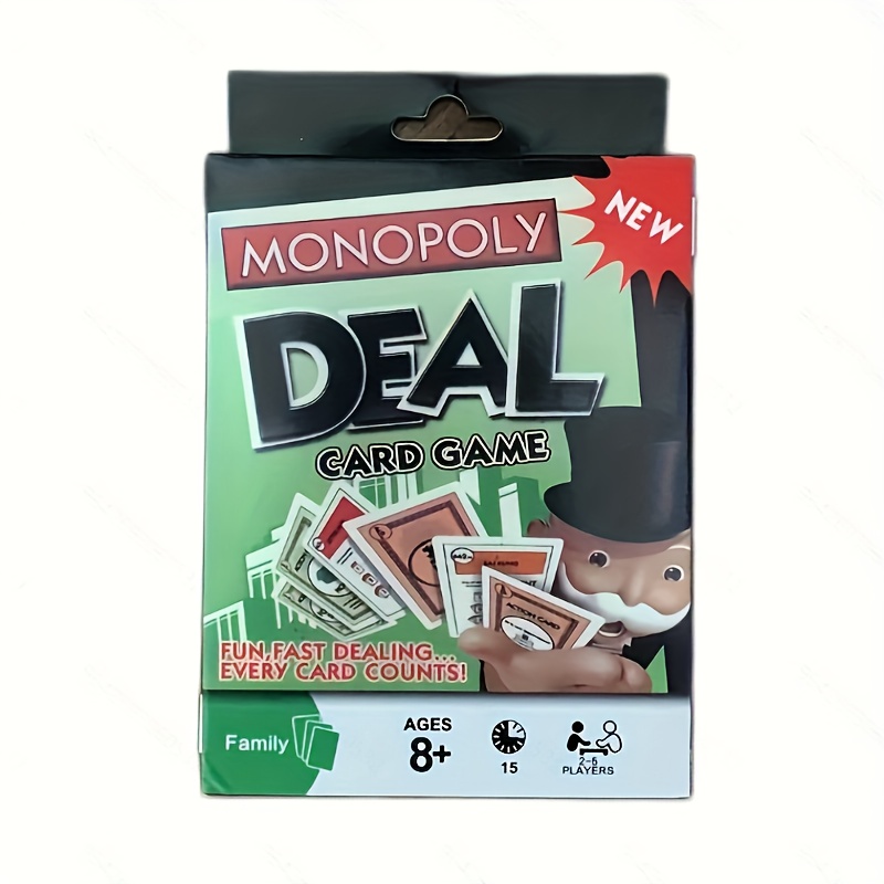 1pc Monopoly Deal Cards Game Of High Quality, Deal Card Game For Children, Shop On Temu And Start Saving