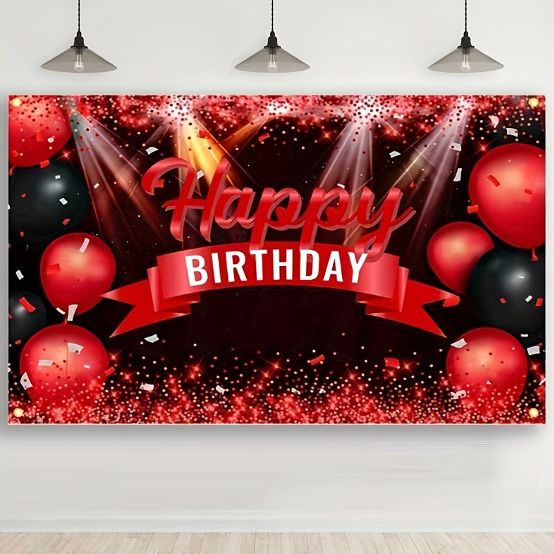 Happy Birthday Banner Backdrop Decorations For Girls Women - Temu