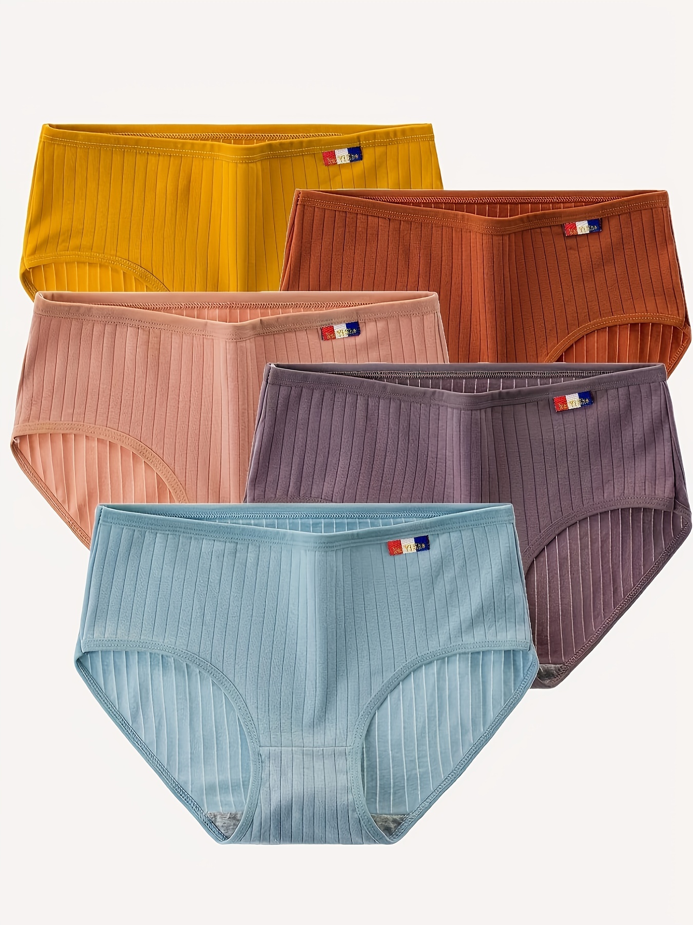 Plus Size Simple Panties Set Women's Plus Solid Breathable - Temu