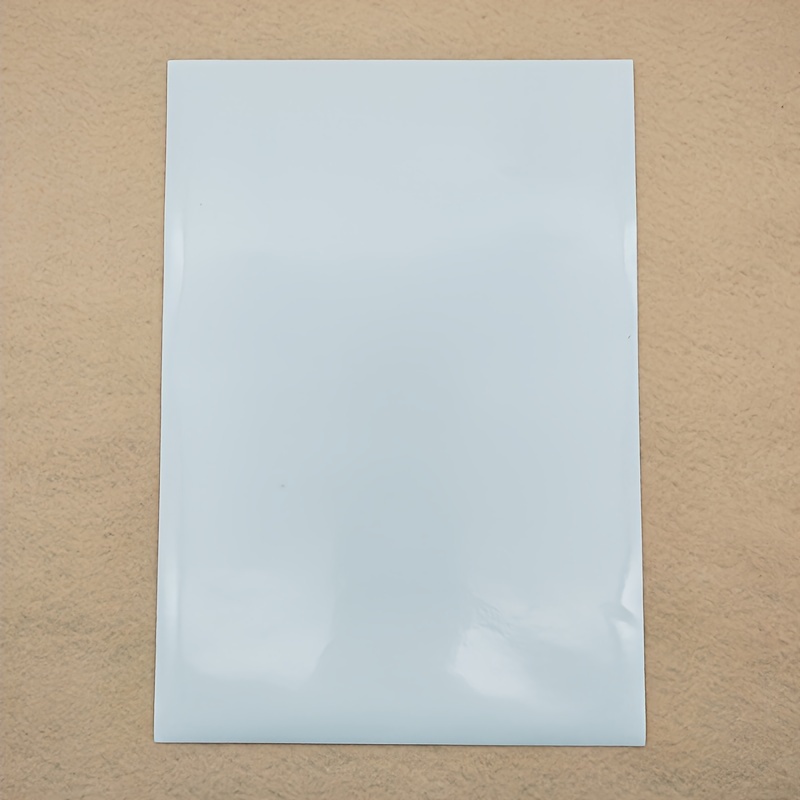 Lot de 100 feuilles de papier autocollant en vinyle imprimable pour  imprimante à jet d'encre Blanc brillant Taille standard 21,6 x 27,9 cm