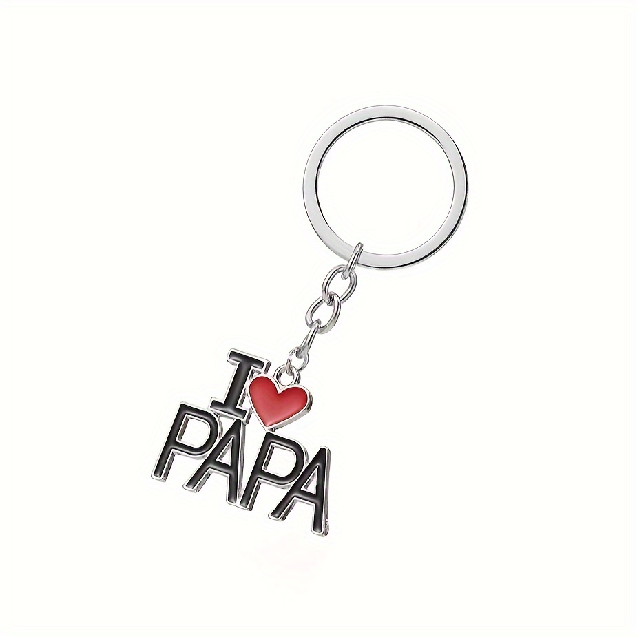 " Alloy Keychain - Perfect Father's Day Gift, & Bag Charm With Letter Design, Suitable For Women