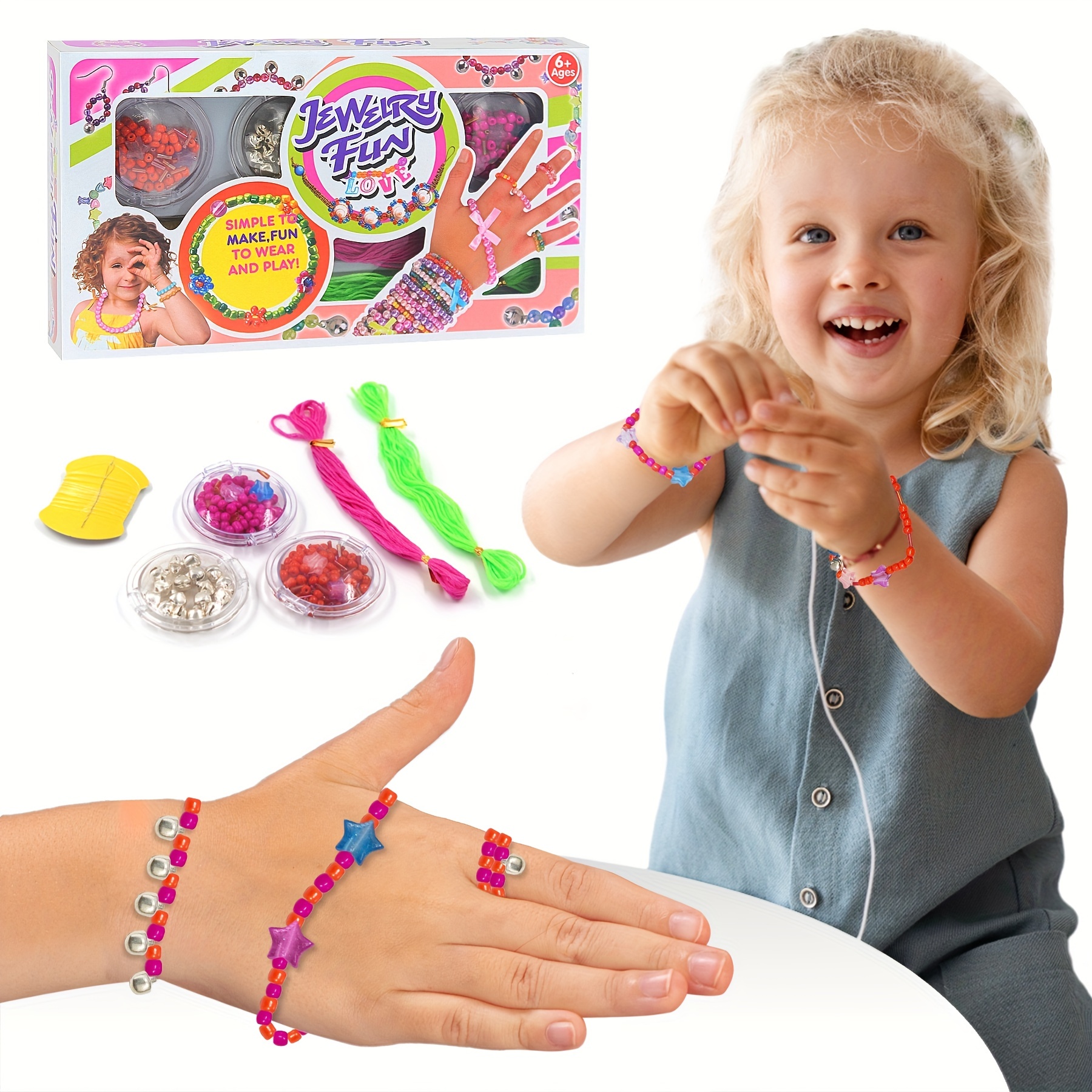 Cheap Rubber Band Bracelet Kit | Loom Band Kids Bracelet Making Kit | Three  Layer Box Rainbow Rubberbands | Joom