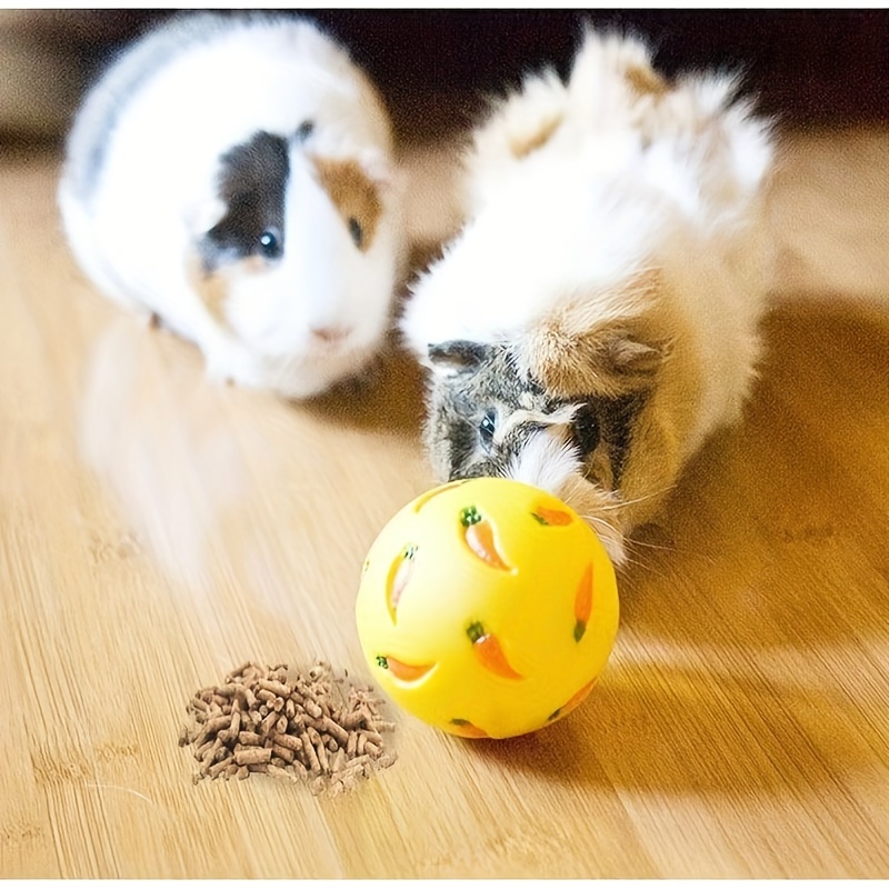 

1pc Interactive Small Pet Toy - Slow Feeder Treat Ball For Rabbits And Cats - Promotes Healthy Eating And Playtime