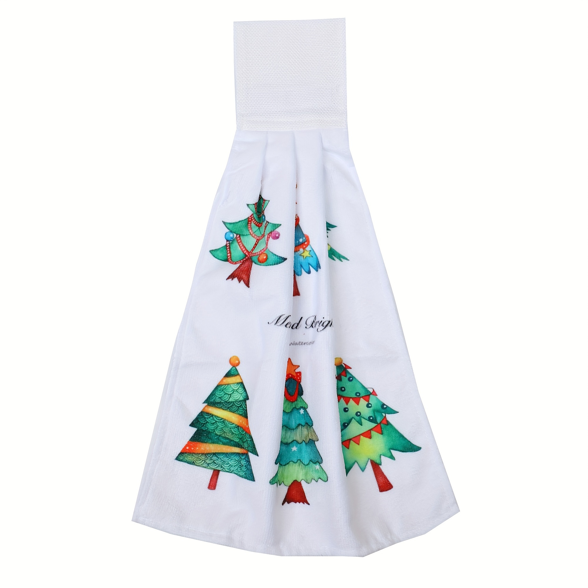 Cute Christmas Pattern Fingertip Towel Hanging Towel For - Temu