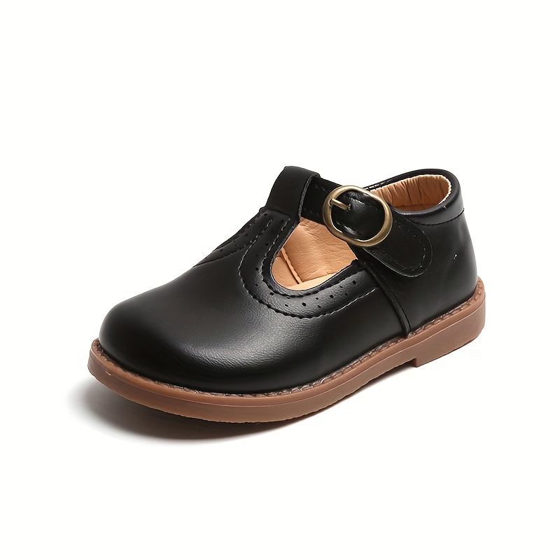 Vintage Solid Flat Shoes For Girls Spring Walking Shoes