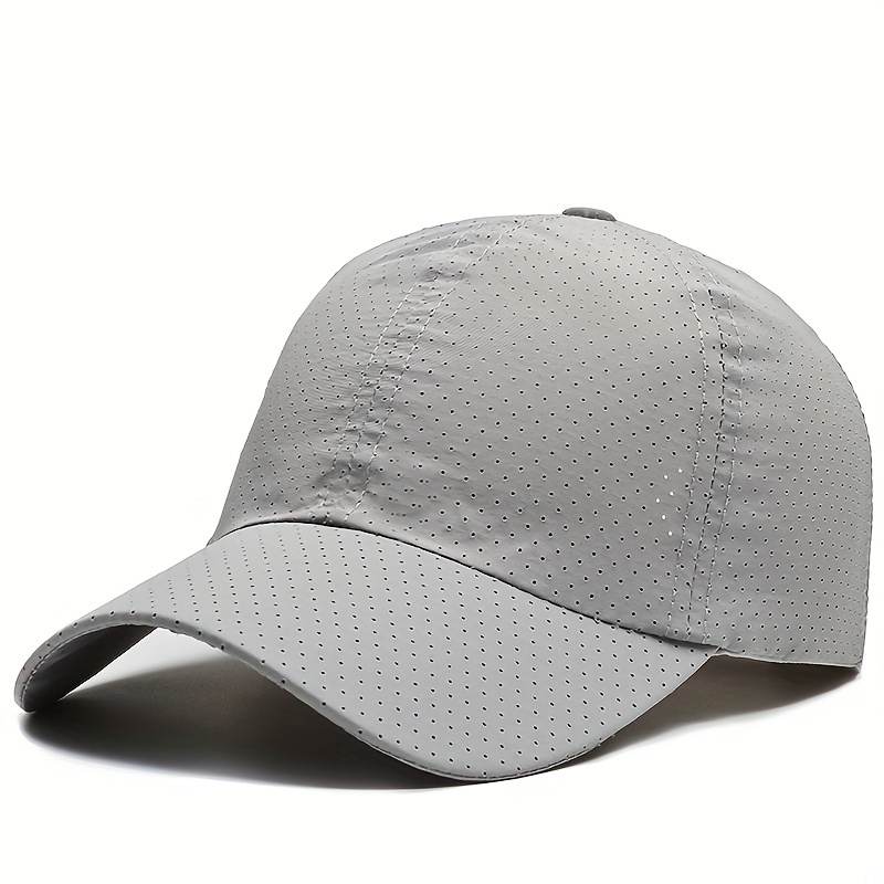 1pc Breathable Quick Dry Mesh Baseball Summer Sports Hats Men