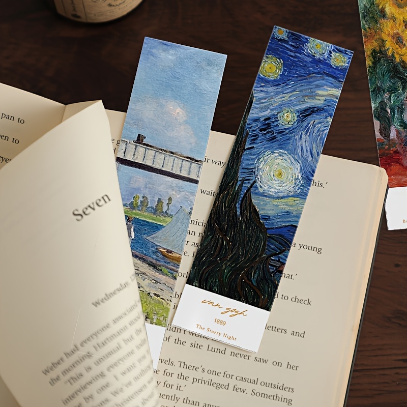 Classic Oil Painting Art Bookmarks Van Gogh Monet Art - Temu