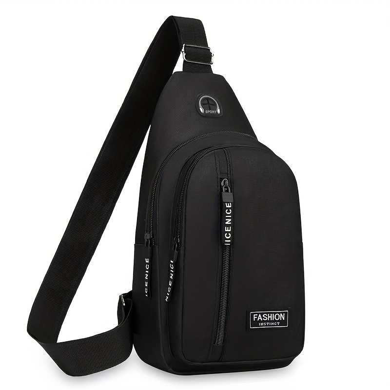 Image of Sling Bag Crossbody Backpack For Men Women Sling Backpack Hiking Daypack Multipurpose Cross Body Chest Bag Lightweight Crossbody Sling Bag With Front Raised Pocket 1 Shoulder Chest Bag
