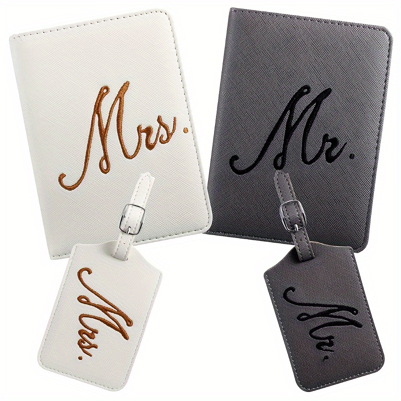 Mr. And Mrs. Luggage Tags Honeymoon Wedding Bridal Shower - Temu