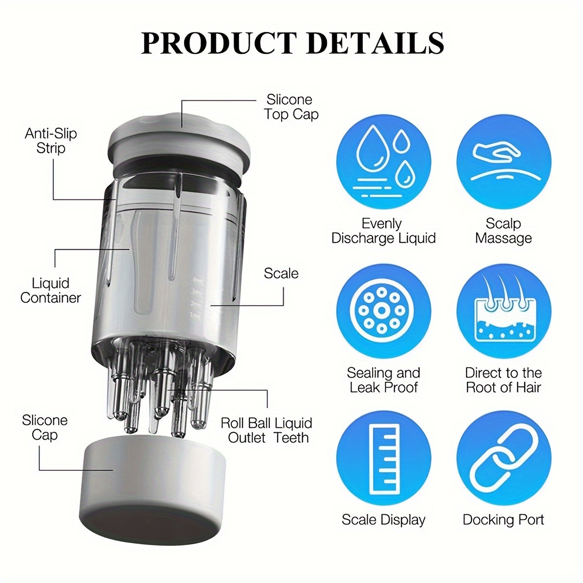 Scalp Head Apothecary Liquid Applicator Roller Ball Massager Temu