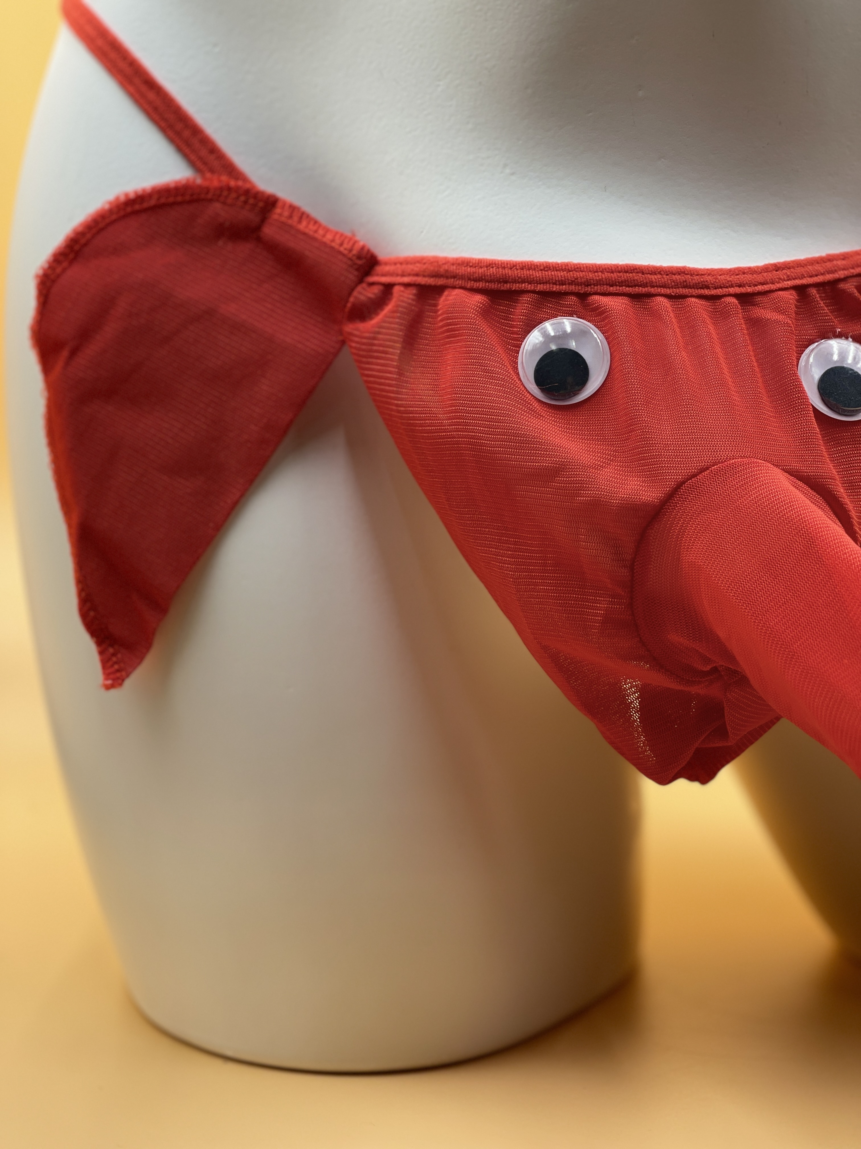 Men's Hot Cartoon Elephant Pattern Funny G-string Underwear T-back