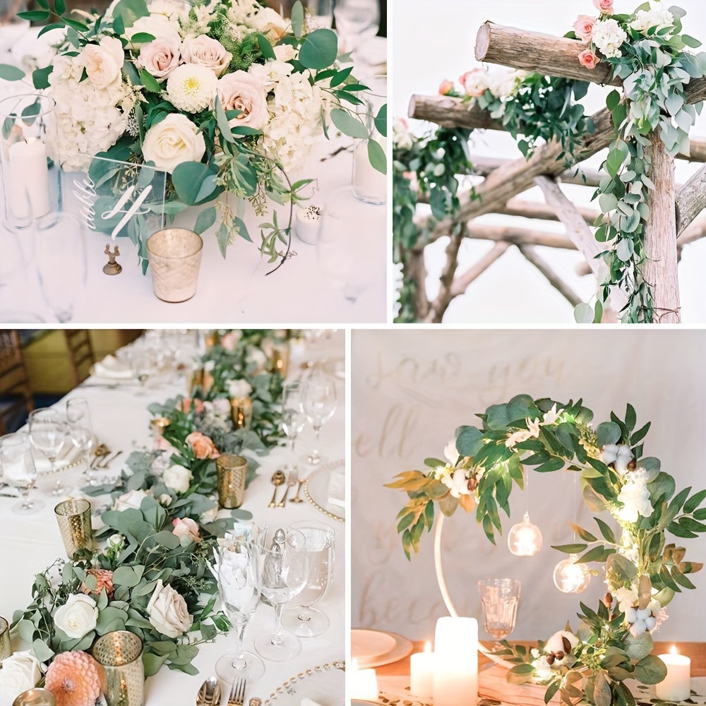 3 Packs Artificial Eucalyptus Garland With Willow Leaves Greenery Vines For  Wedding Table Runner Doorways Indoor Outdoor Decoration 70 8 Inches 179 83  Cm Spring Summer Decor - Home & Kitchen - Temu