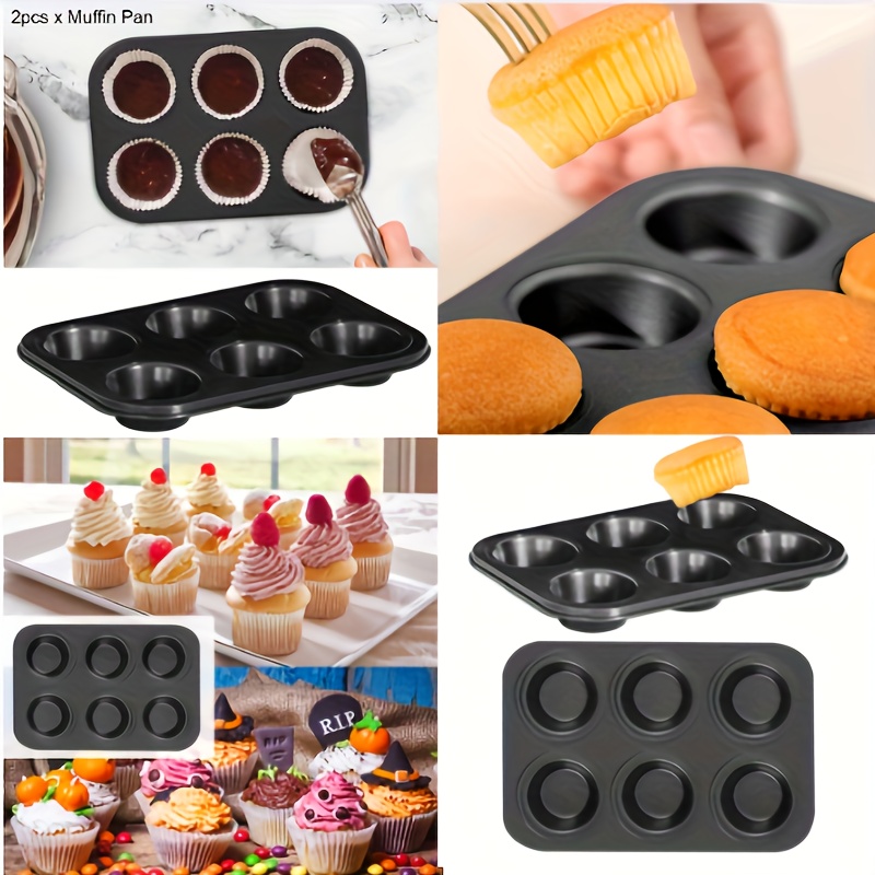 Carbon Steel Muffin Pan Non stick Baking Cupcake Pan Pudding - Temu