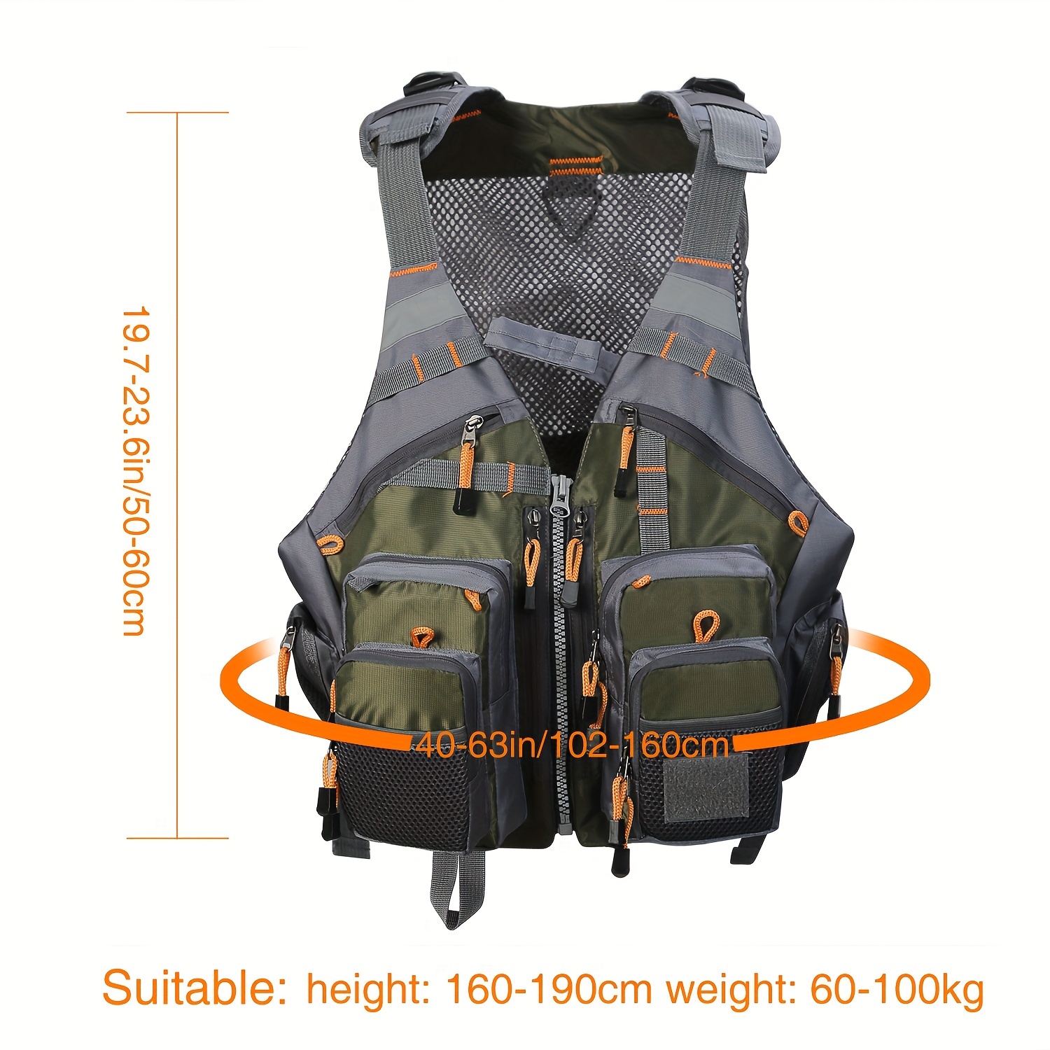 Multi-Pocket Fly Fishing Hunting Vest