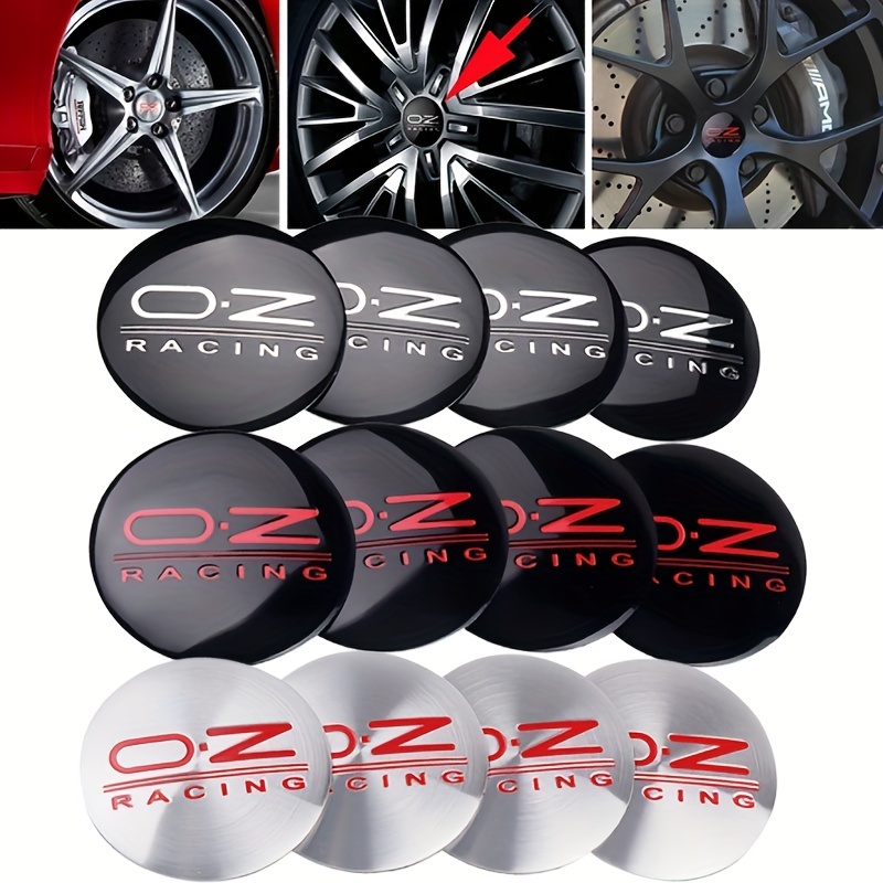 

4pcs 56mm 2.2in Car Tire Accessories Auto Wheel Center Hub Cap For Oz Racing 3d Emblem Stickers Cover Car Styling