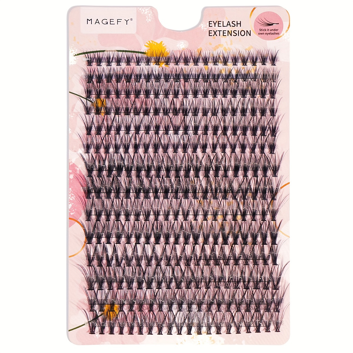 280pcs Mixed Size Thick Fluffy Fishtail Grafting Eyelashes 8-16mm