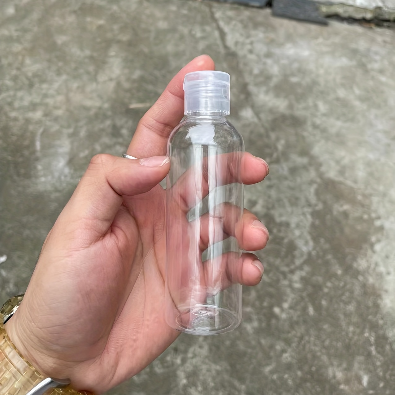 1 Botella Plástico Tapa Abatible Artículos Esenciales Viaje - Temu
