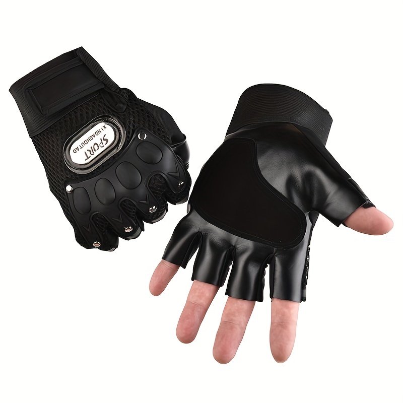 Fingerless Motorcycle Gloves