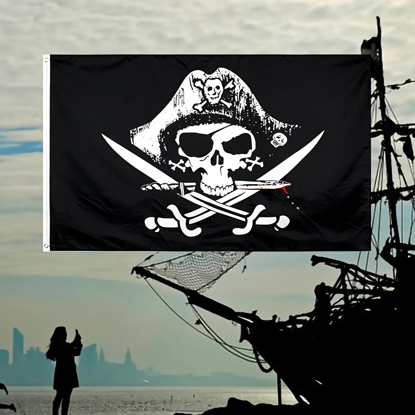 Bandiera pirata poliestere leggero