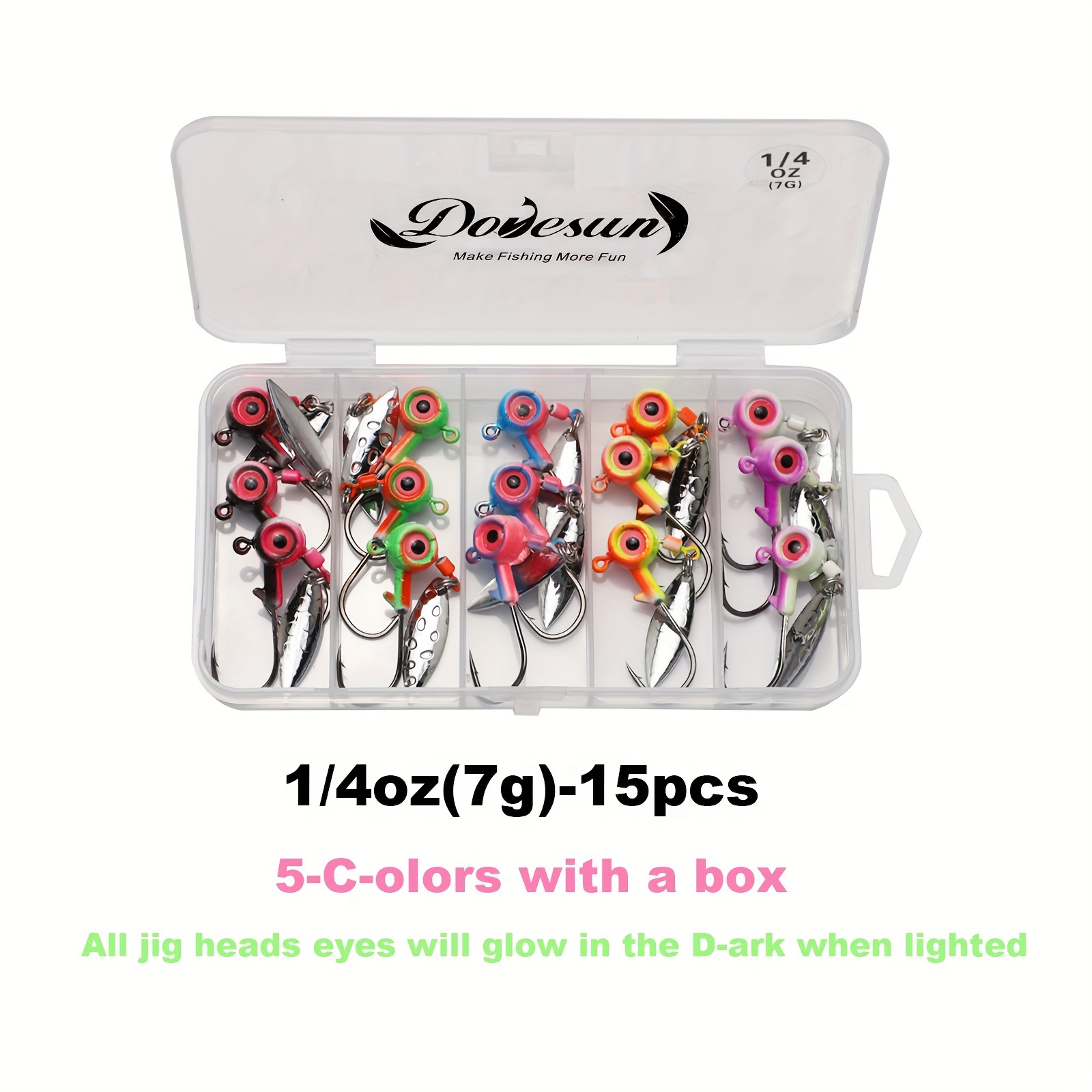 Fishing Hook Jig Hooks with Hole Fly Fishing Tackle Box Carbon