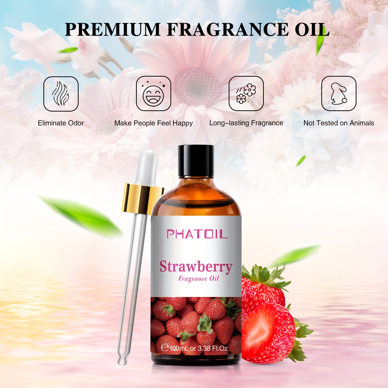Experience The Sweet Aroma Of Strawberry With Phatoil Fragrance Oils -  Perfect For Scented Candles, Soaps & Bath Bombs! - Temu Philippines